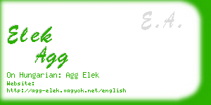 elek agg business card